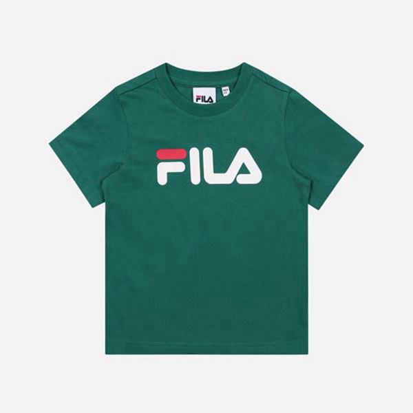 Fila Tričká Detske Zelene - Uno Crew Neck S/S Vypredaj - Slovakia 85607-YDZO